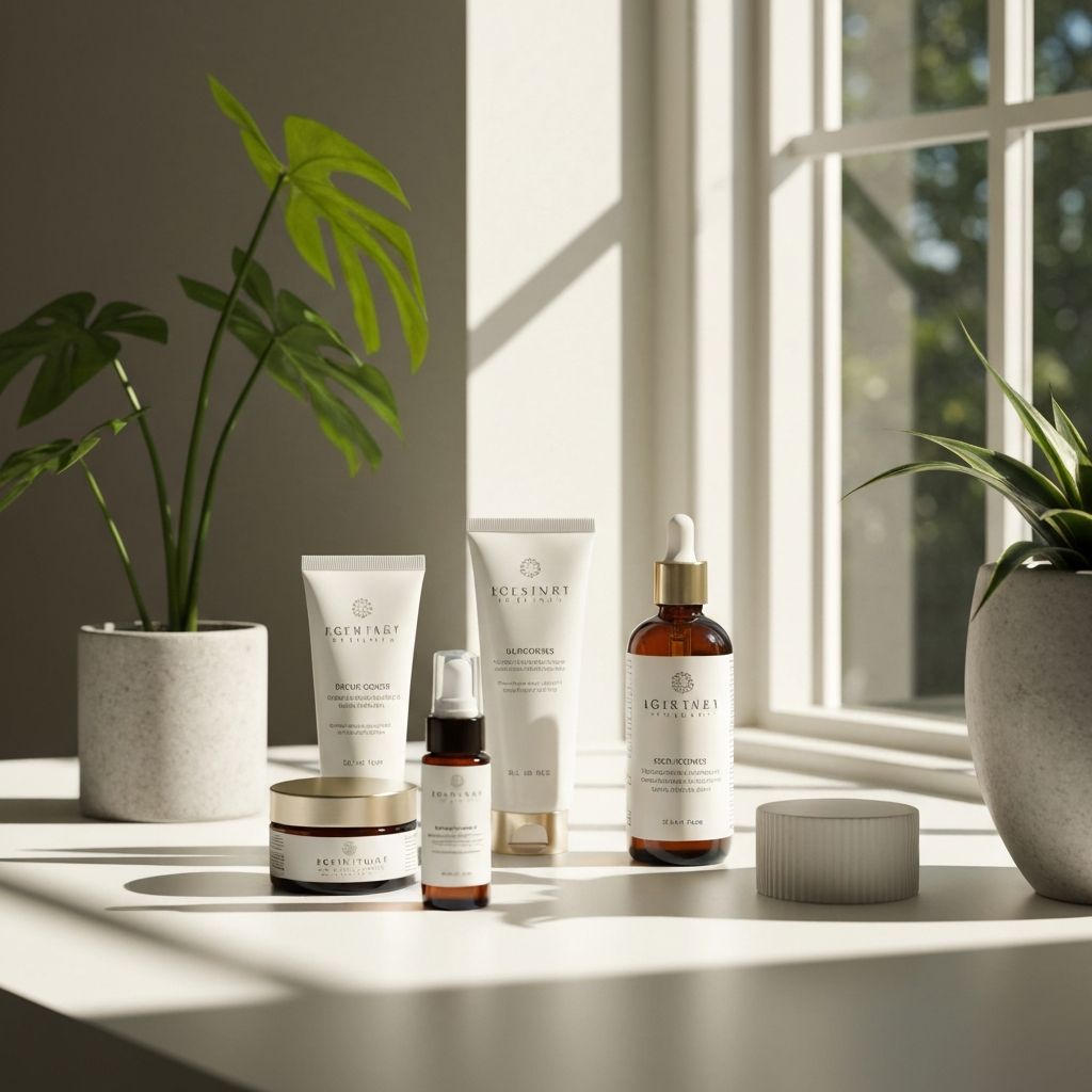 Productos HexaGlow para cuidado facial